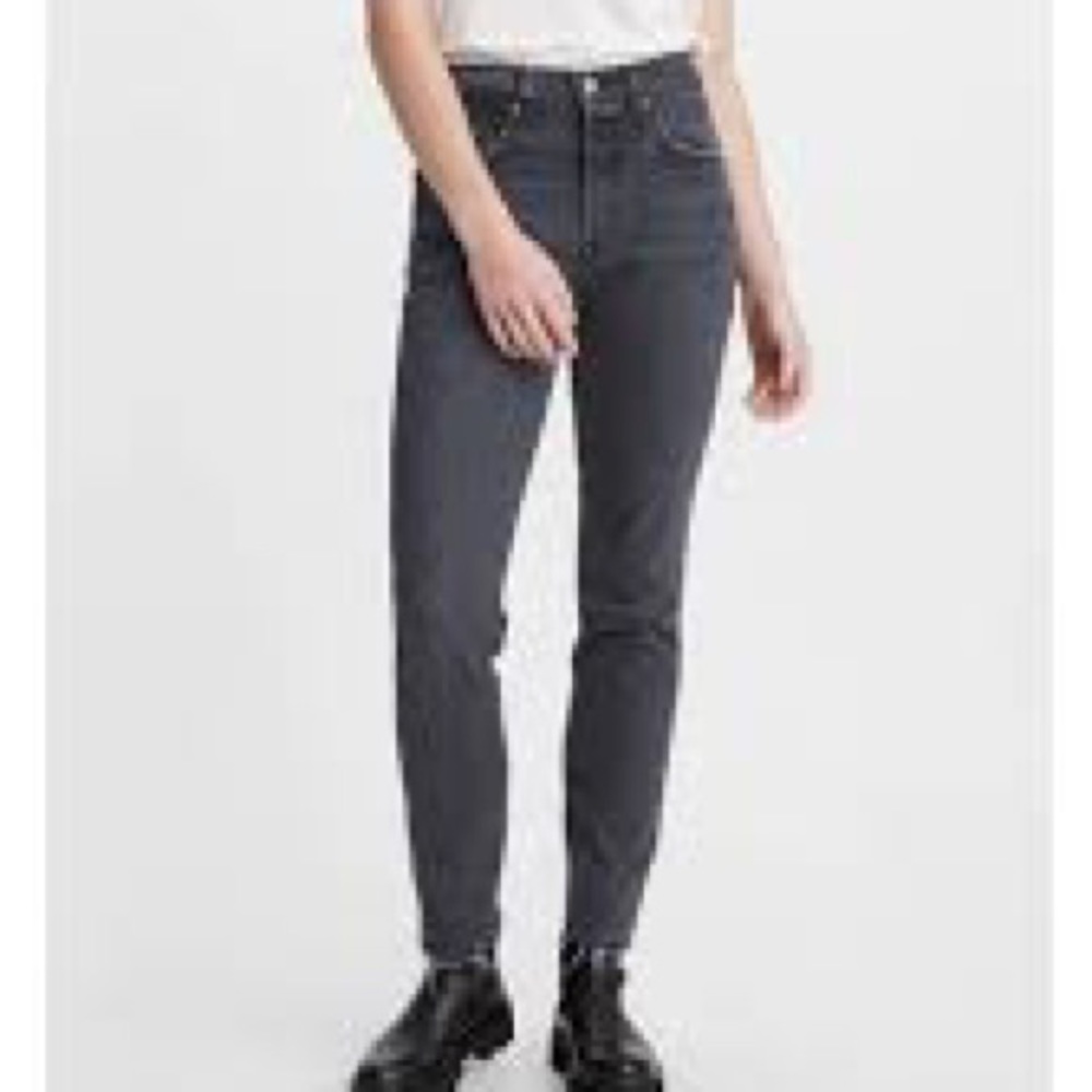 High waisted black jeans